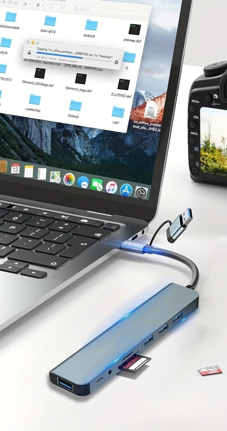 Hub USB-C 8‑en 1