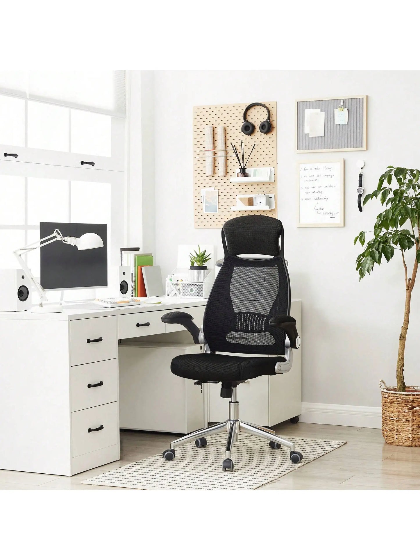Chaise de Bureau avec Soutien Lombaire