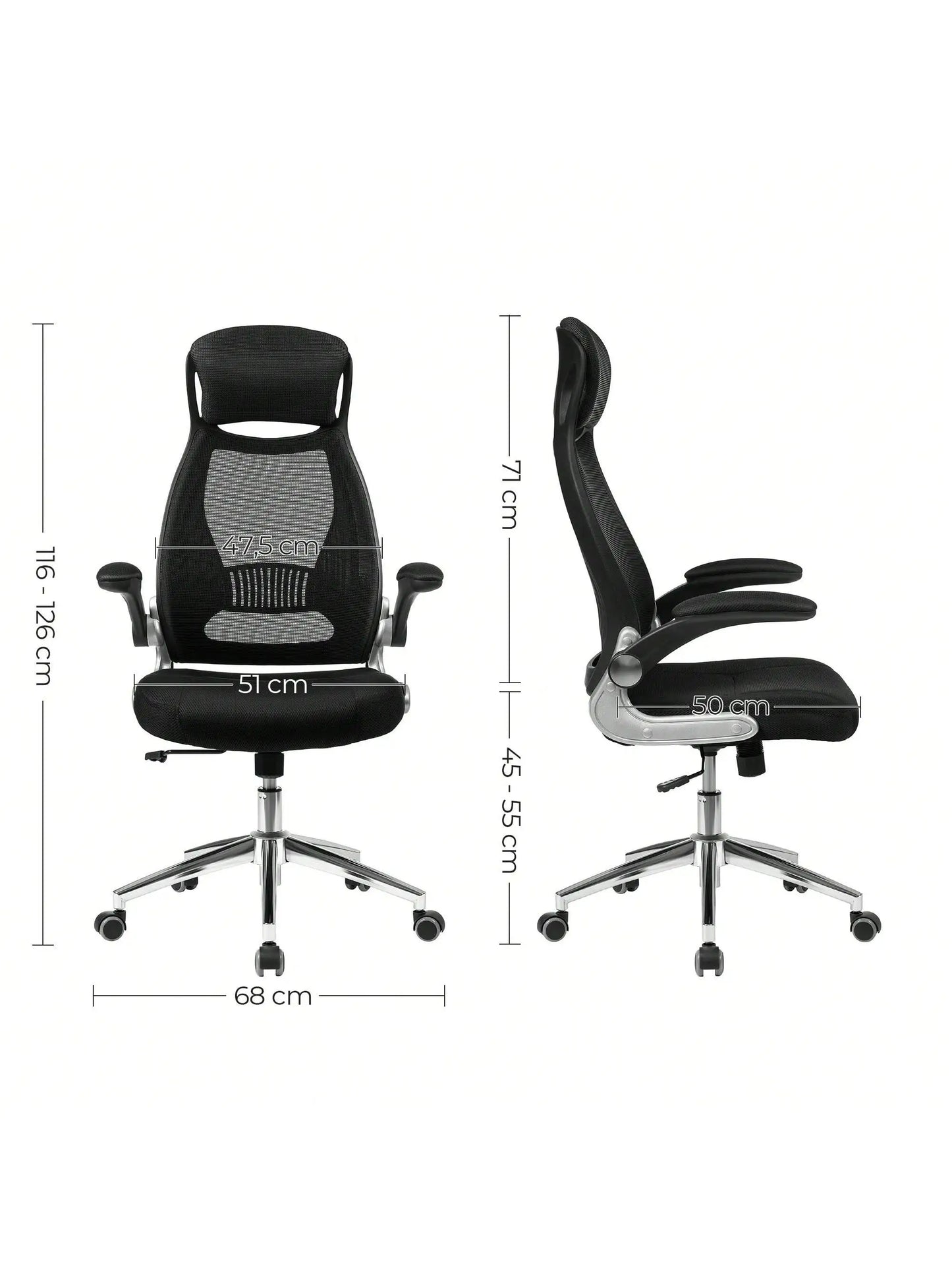 Chaise de Bureau avec Soutien Lombaire