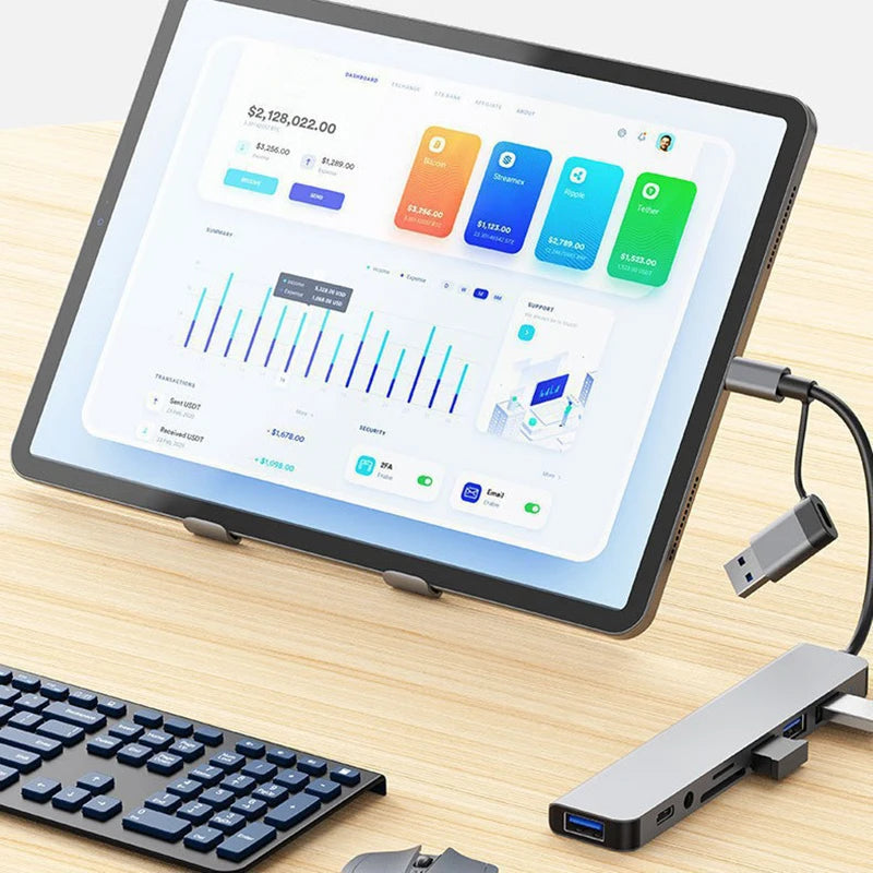 Hub USB-C 8‑en 1
