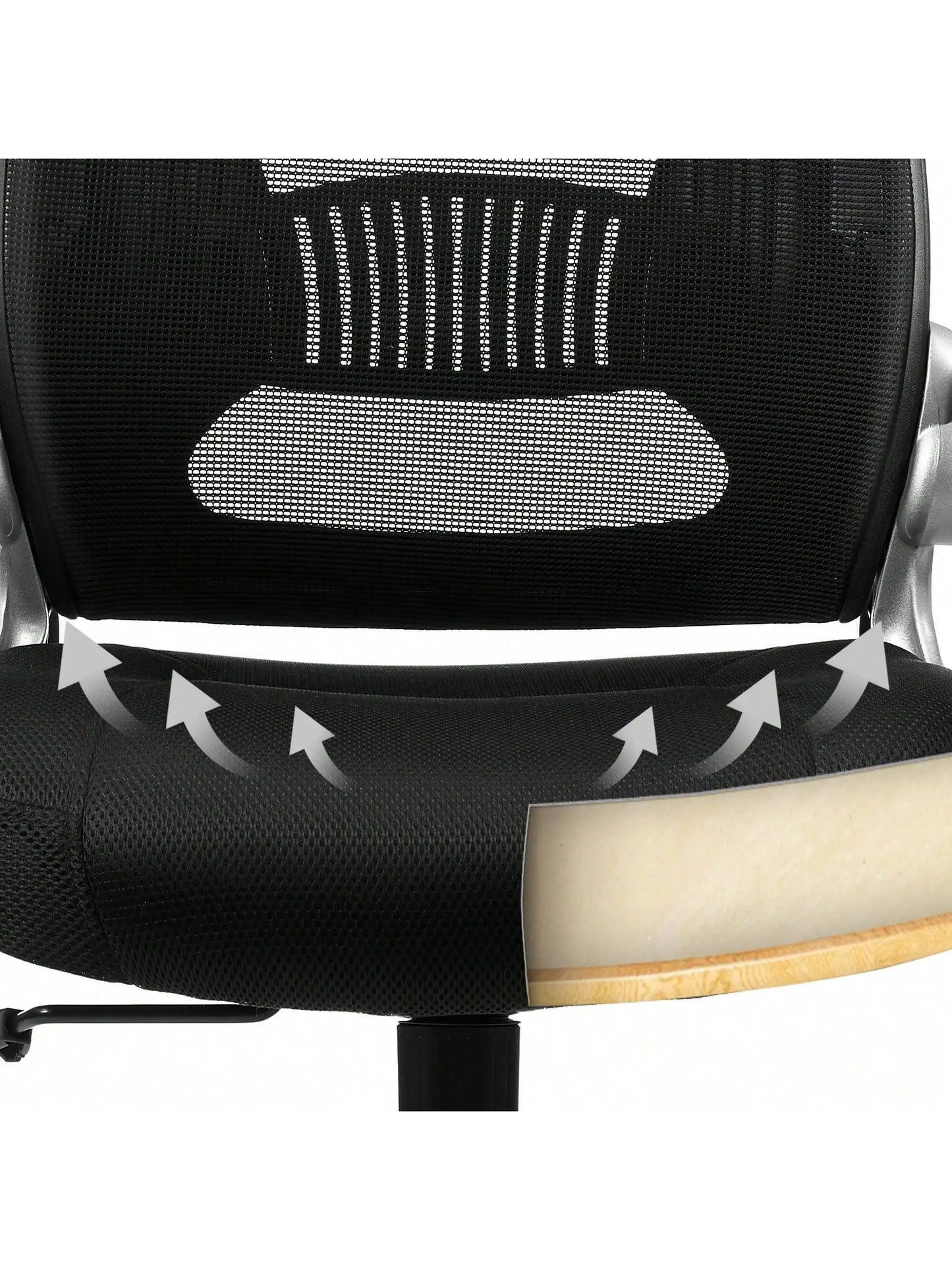 Chaise de Bureau avec Soutien Lombaire