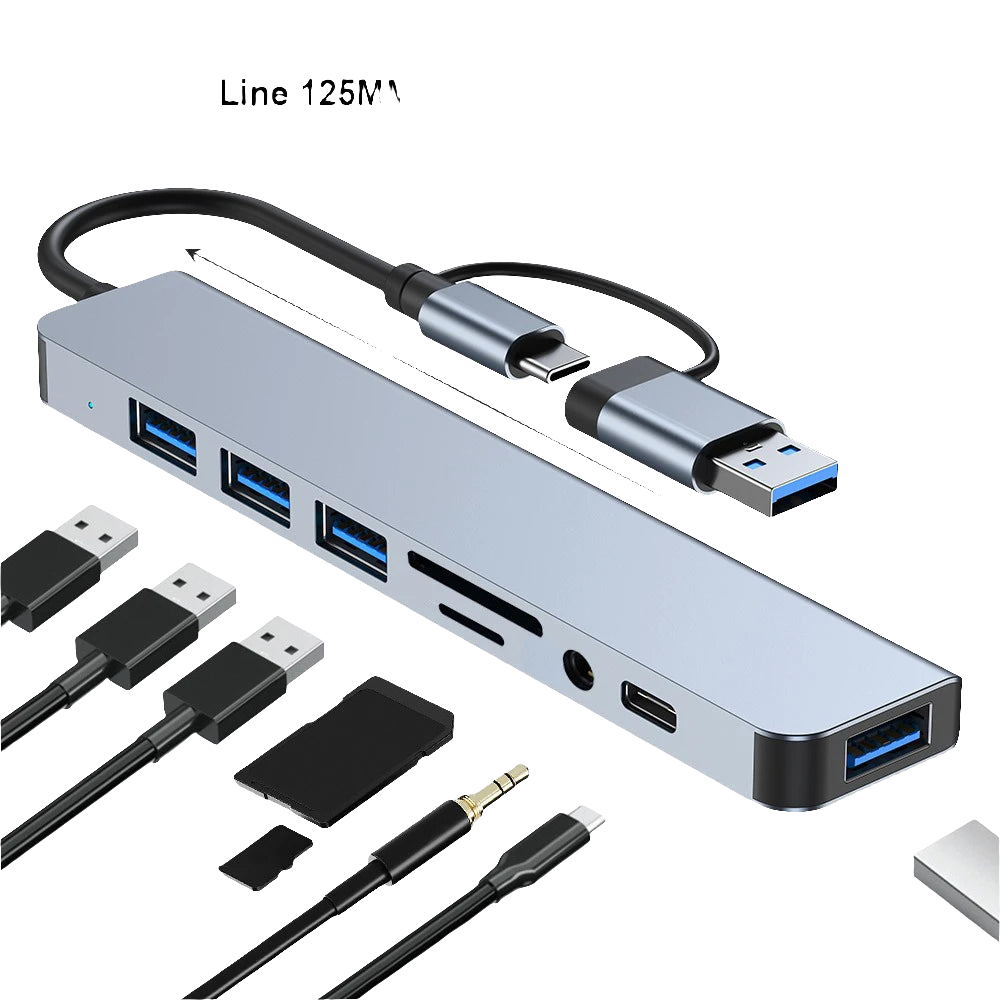 Hub USB-C 8‑en 1